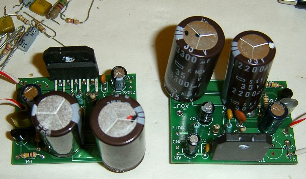 Interface boards, populated