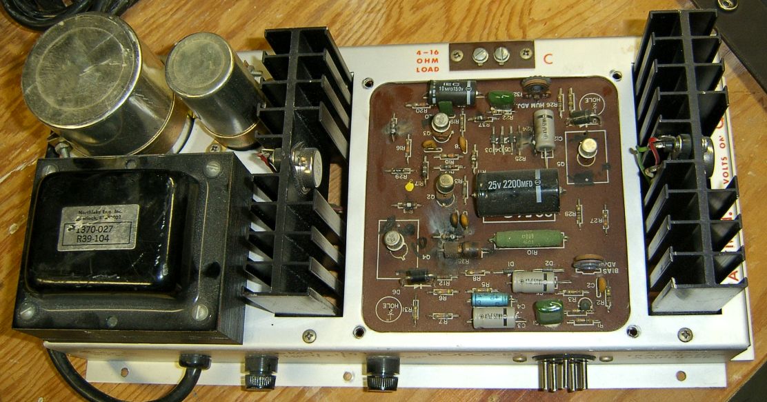 The burned-up amplifier.