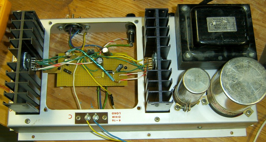 The rebuilt amplifier.